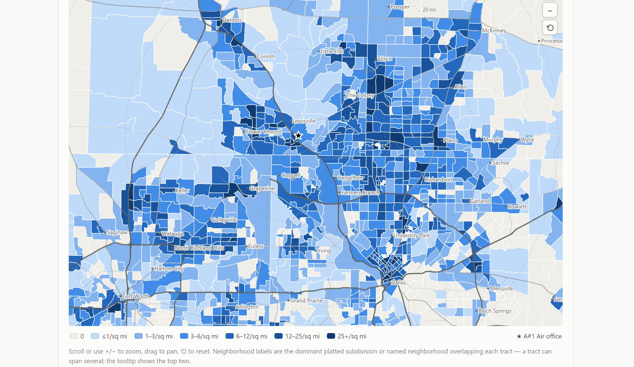 Determining a Business's Customer Map from Public Review Data
